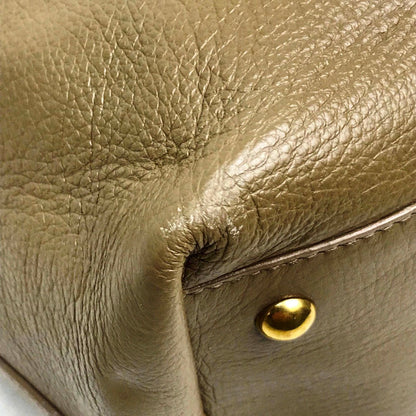 Yves Saint Laurent Tote Bag 284650 Leather Charcoal Gray Type Neo-Double Reversible Unisex(Unisex)