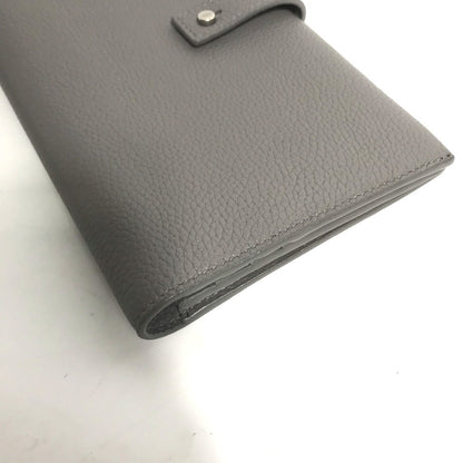 Yves Saint Laurent Long Wallet Purse 504981 Leather Gray Long Wallet Sac De Jules Women