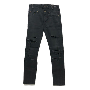 Saint Laurent Paris Pants Cotton Black Crash M/Sk-Lw