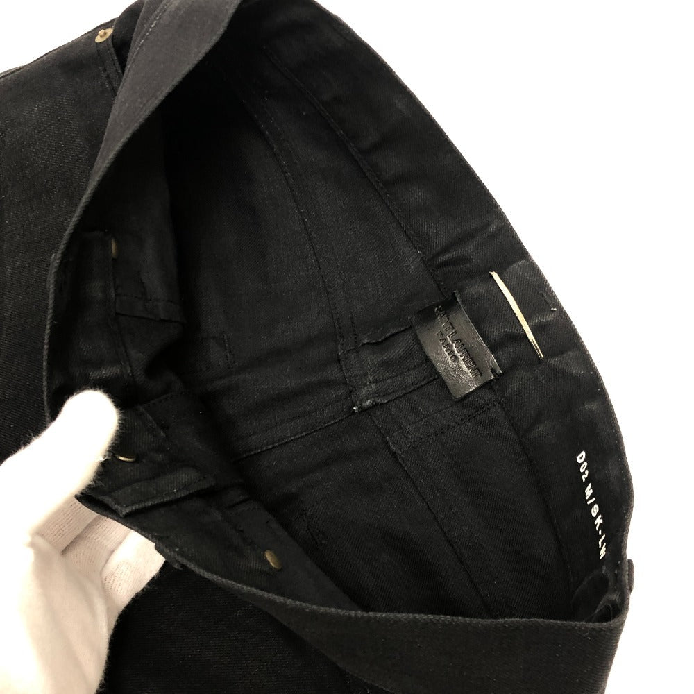 Saint Laurent Paris Pants Cotton Black Crash M/Sk-Lw