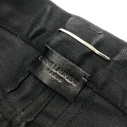 Saint Laurent Paris Pants Cotton Black Crash M/Sk-Lw