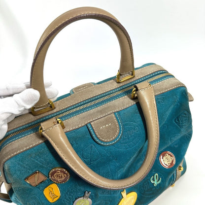 Loewe Boston Duffel Bag Leather / Suede Blue 160Th Anniversary Women