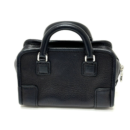 Loewe Shoulder Bag 339.79.039 Leather Black Amazonas Micromini