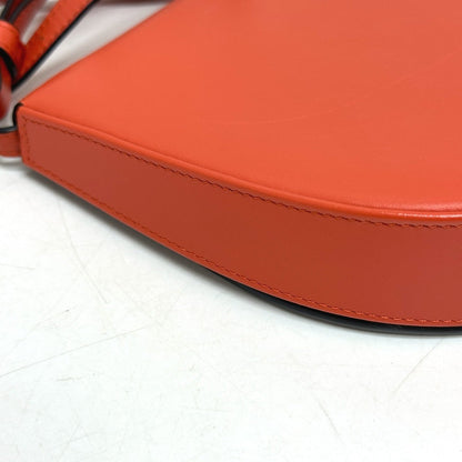 Loewe Shoulder Bag Leather Orange Anagram Heels