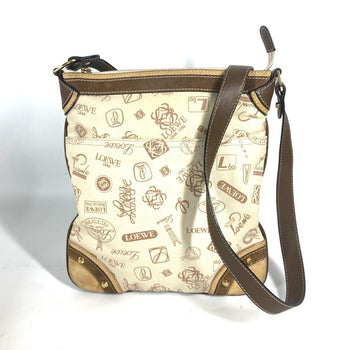 Loewe Shoulder Bag Canvas / Leather Beige Bag Crossbody 160Th Anniversary Women