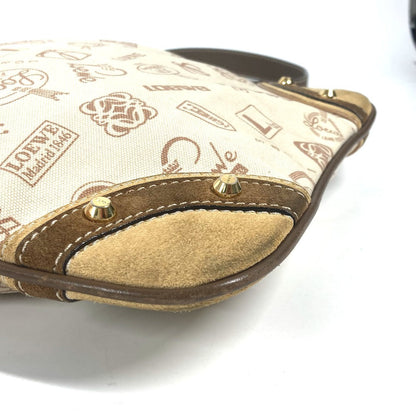 Loewe Shoulder Bag Canvas / Leather Beige Bag Crossbody 160Th Anniversary Women