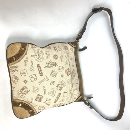 Loewe Shoulder Bag Canvas / Leather Beige Bag Crossbody 160Th Anniversary Women
