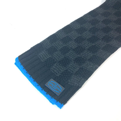 Louis Vuitton Scarf M75904 Cashmere Black Damier Bicolor Echarpe Helsinki Taigaarticles De Voyage