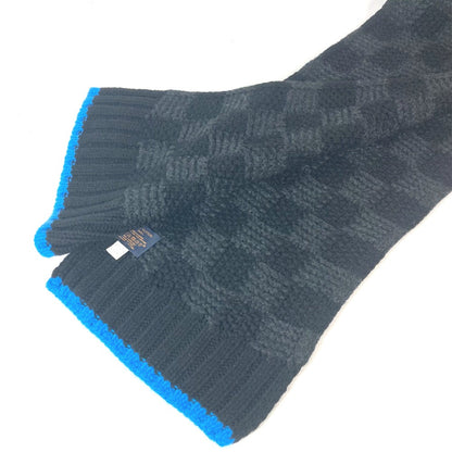 Louis Vuitton Scarf M75904 Cashmere Black Damier Bicolor Echarpe Helsinki Taigaarticles De Voyage