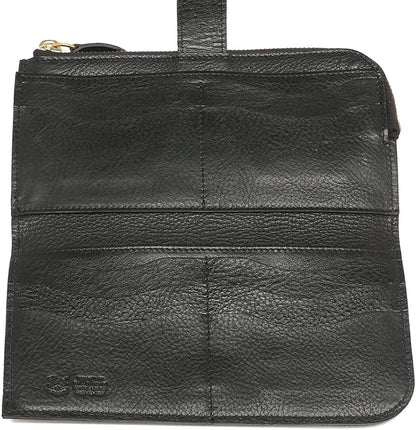 Il Bisonte Long Wallet Purse 5412305140 Leather Black Nero