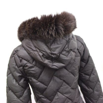 Moncler Down Jacket Nylon Dark Brown Far Food Melanie Melanie Women Size