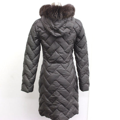Moncler Down Jacket Nylon Dark Brown Far Food Melanie Melanie Women Size