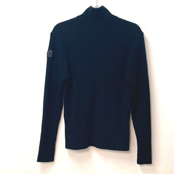 Moncler Jacket Wool, Leather Black Long Sleeve Apparel Tops Outerwear Mid Weight Mens R