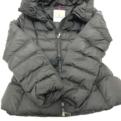 Moncler Down Jacket Nylon Black Avocette Women Zero Size