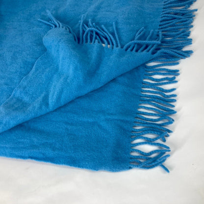 Moncler Scarf Wool Blue Down Logo Mens