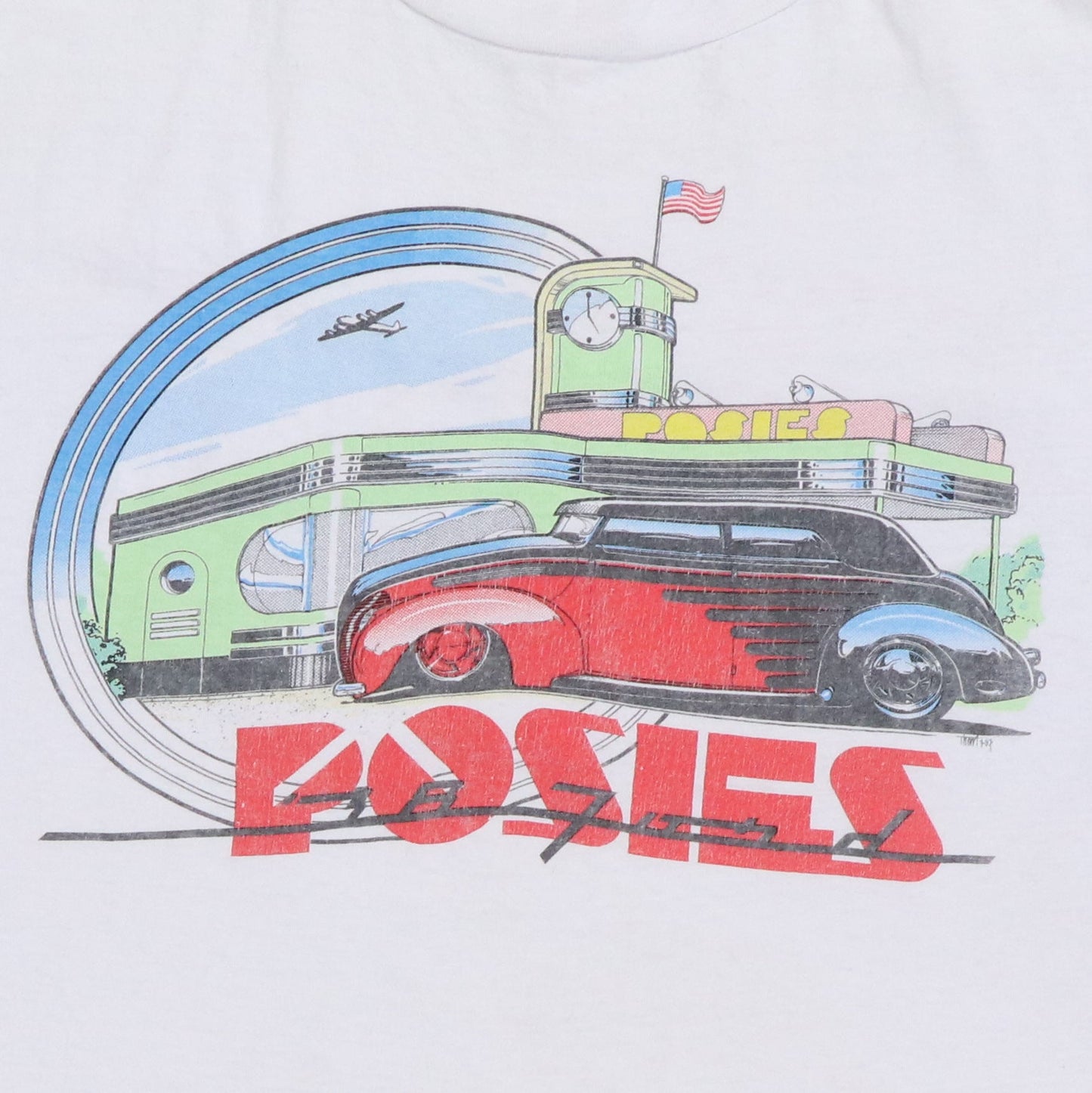 1980S Posies Diner 1938 Ford Shirt