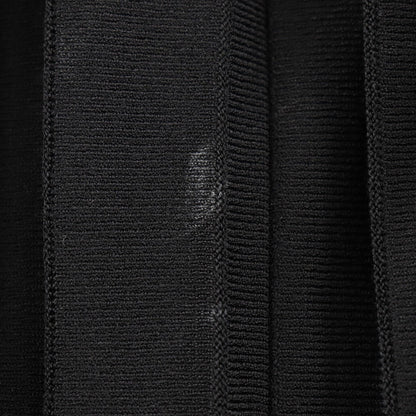 Louis Vuitton Skirt Rayon, Polyester Black Pleated Women Xs