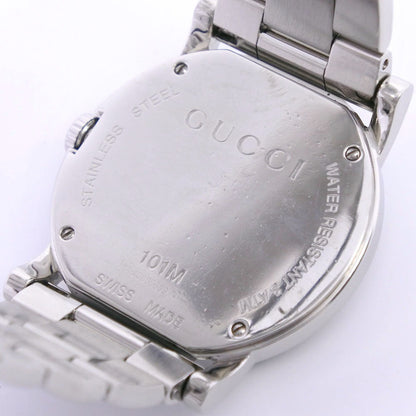 Gucci Watches Quartz 101M Stainless Steel Black Day Date G Chrono Collection Black Dial