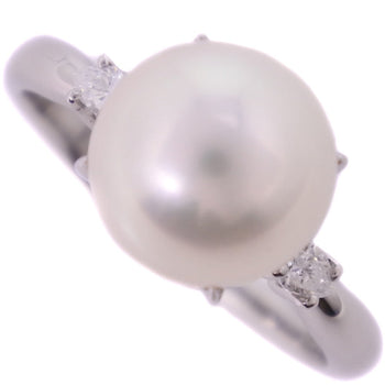 Jewelry Ring Pt900Platinum, Pearl Silver Pearl Women 11.5 Issue