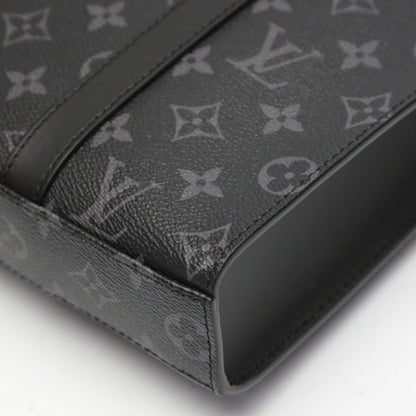 Louis Vuitton Tote Bag M46456 Monogram Canvas Black Shoulder Bag Monogram Eclipse Sac Plat Cloth