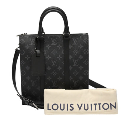 Louis Vuitton Tote Bag M46456 Monogram Canvas Black Shoulder Bag Monogram Eclipse Sac Plat Cloth