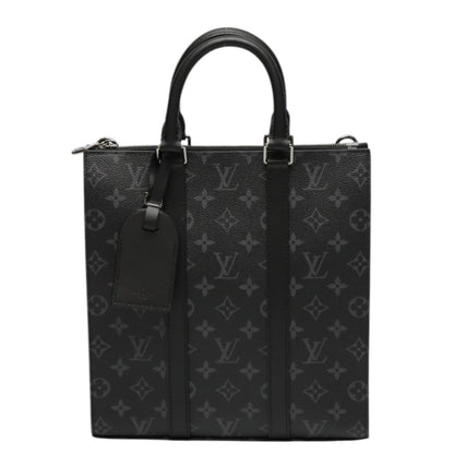 Louis Vuitton Tote Bag M46456 Monogram Canvas Black Shoulder Bag Monogram Eclipse Sac Plat Cloth