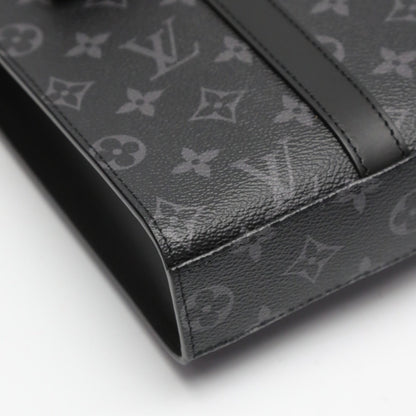 Louis Vuitton Tote Bag M46456 Monogram Canvas Black Shoulder Bag Monogram Eclipse Sac Plat Cloth