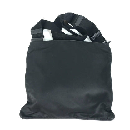 Prada Shoulder Bag 2Vh053 Nylon / Leather Black Bag Triangle Logo Mens