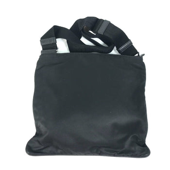 Prada Shoulder Bag 2Vh053 Nylon / Leather Black Bag Triangle Logo Mens