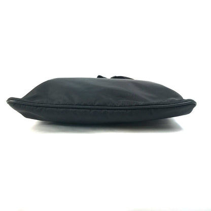 Prada Shoulder Bag 2Vh053 Nylon / Leather Black Bag Triangle Logo Mens