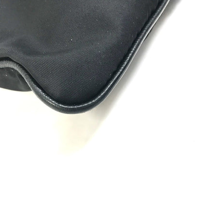 Prada Shoulder Bag 2Vh053 Nylon / Leather Black Bag Triangle Logo Mens