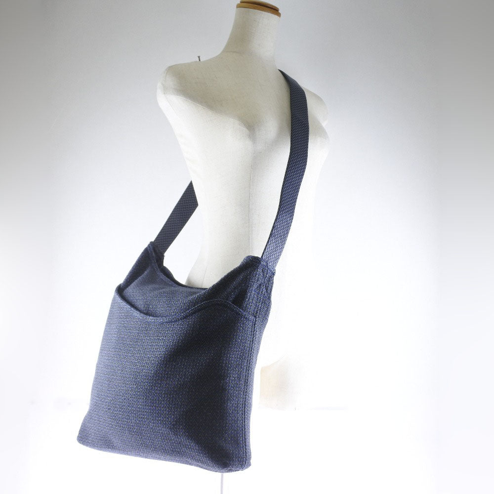 Hermes Shoulder Bag Canvas Blue Sac Depansage Unisex(Unisex)
