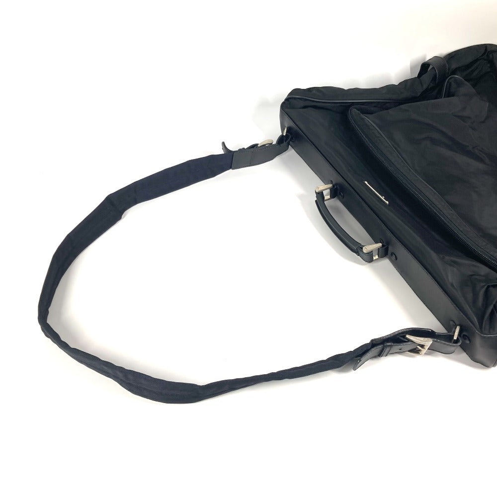 Prada Boston Duffel Bag Nylon Black Triangle Logo Plate Unisex(Unisex)