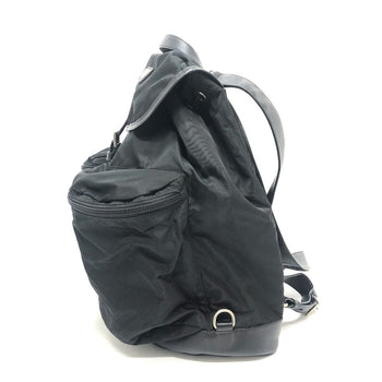 Prada Backpack 130 Nylon Black Double Pocket
