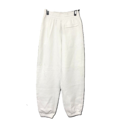 Alexander Wang Pants Cotton White Rubber Print Joggers Xs