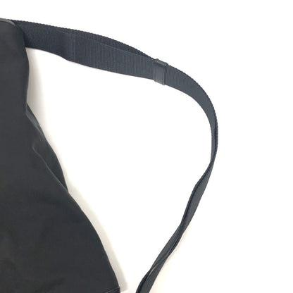 Prada Shoulder Bag U166 Nylon / Leather Black Mens