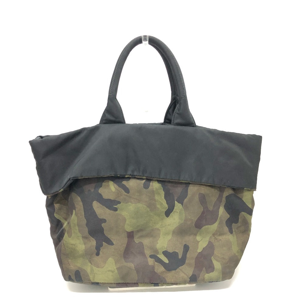 Prada Handbag B1959V Nylon Green Camouflage Women