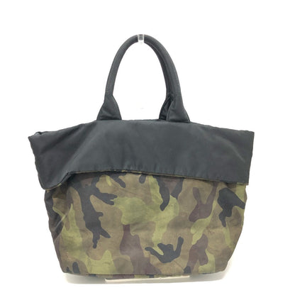 Prada Handbag B1959V Nylon Green Camouflage Women