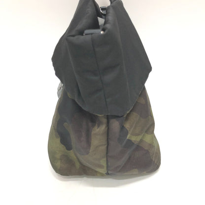 Prada Handbag B1959V Nylon Green Camouflage Women