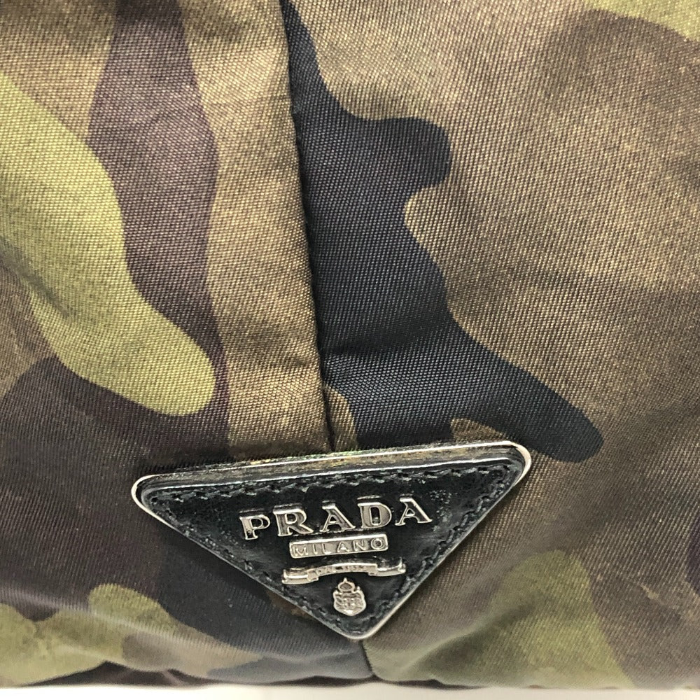 Prada Handbag B1959V Nylon Green Camouflage Women