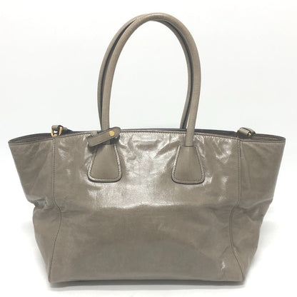Prada Tote Bag Bn2626 Leather Brown Logo