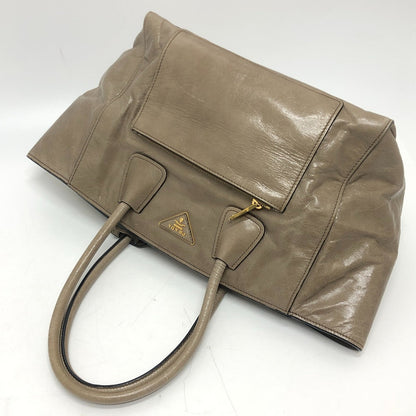 Prada Tote Bag Bn2626 Leather Brown Logo