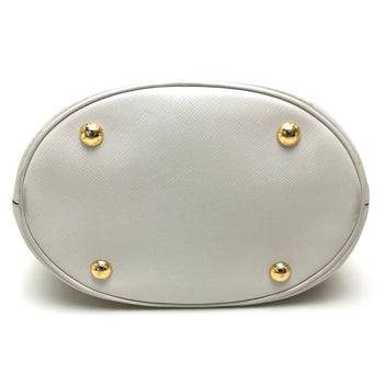Prada Shoulder Bag B2442B Leather Yellow Saffiano Lux Women