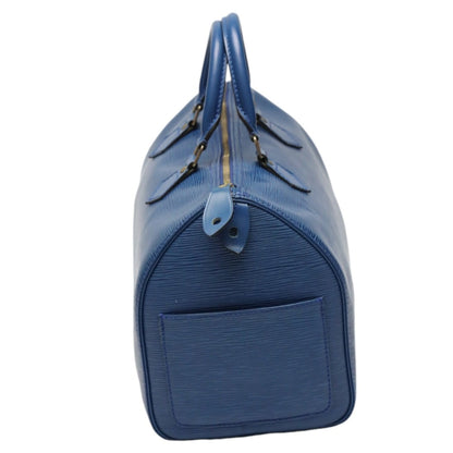 Louis Vuitton Handbag M43005 Epi Leather Toledo Blue Handbag Epi Speedy 30 Women