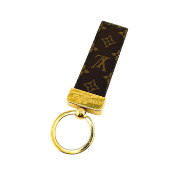 Louis Vuitton Charm M65221 Monogram Canvas Brown Porto Cre Dragonne Monogram Key Ring Women