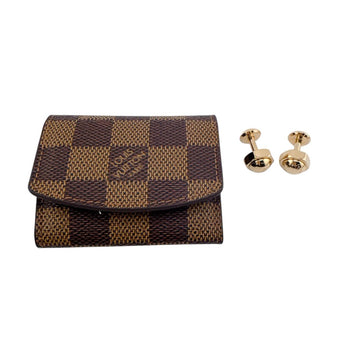 Louis Vuitton Other Accessories M61030 Damier Canvas Brown Neo Crew Cufflinks