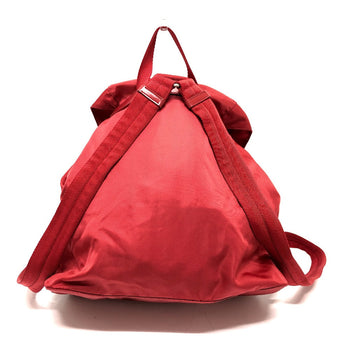 Prada Backpack Nylon Red With Logo Women