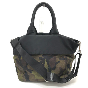 Prada Handbag B1959 Nylon Khaki Camouflage Camouflage Women