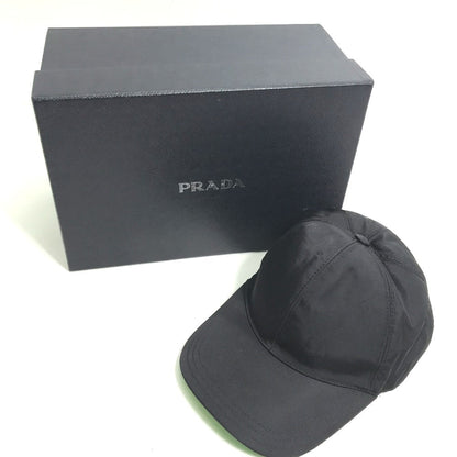 Prada Cap 2Hc274 Nylon Black Logo S