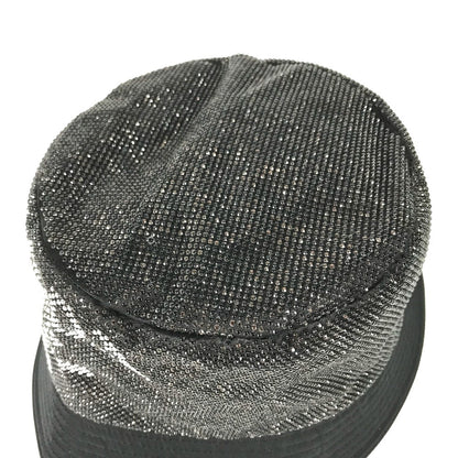 Prada Hat 1Hc137 Nylon Black Logo Studs Mens L